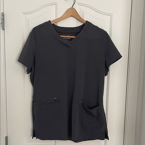 White Cross Scrub Top Size XL